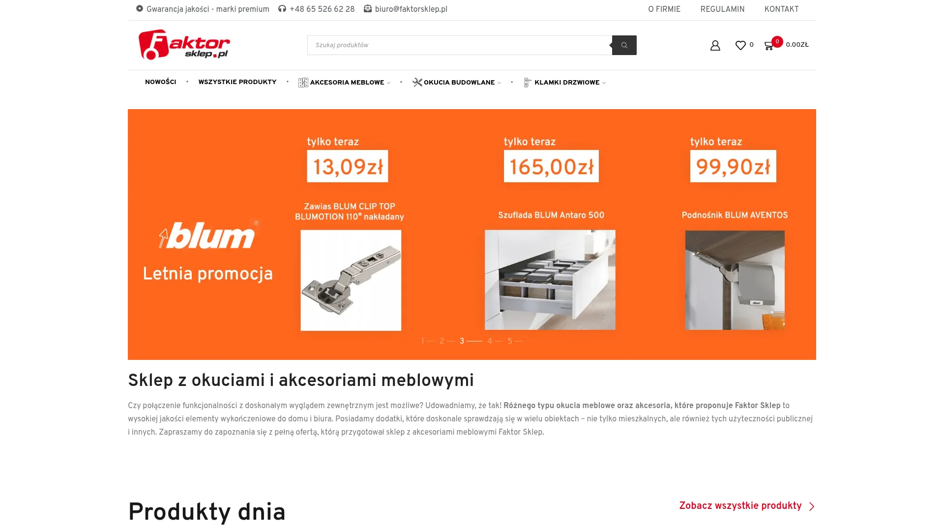Zrzut ekranu strony