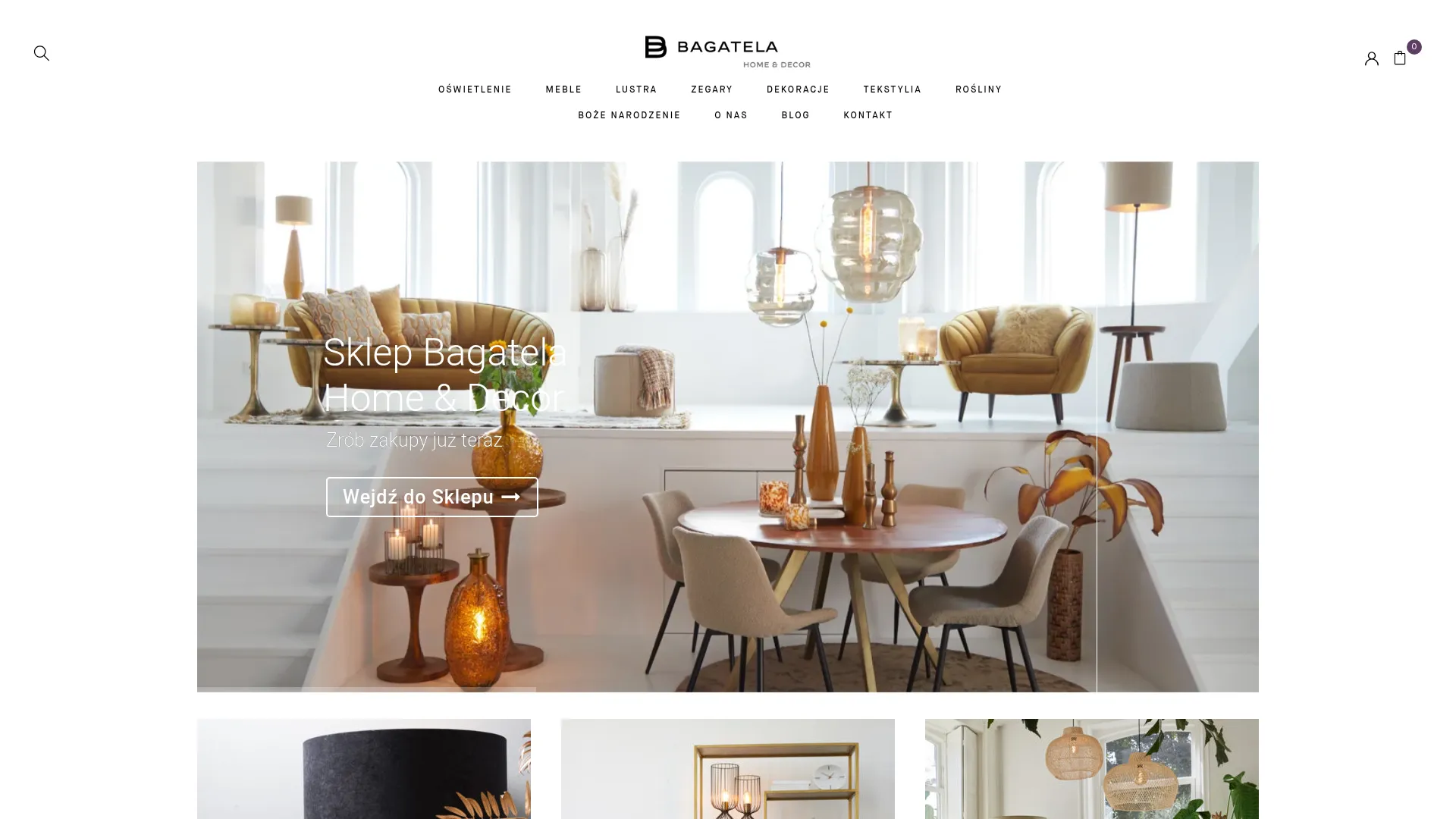 Zrzut ekranu strony BAGATELA Marzena Materna-Walsh